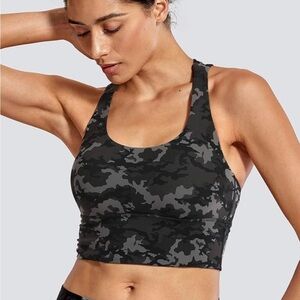 CRZ YOGA Camo Print Sports Bra